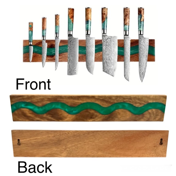 Magnetic Wood Knife Holder
for Wall Mounting - Picture 2 of 6